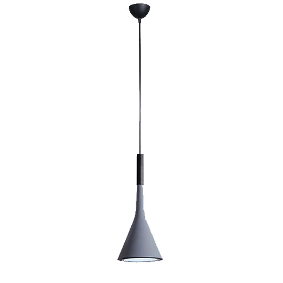 Plafonnier rétro en métal noir et gris pour couloir chaleureux