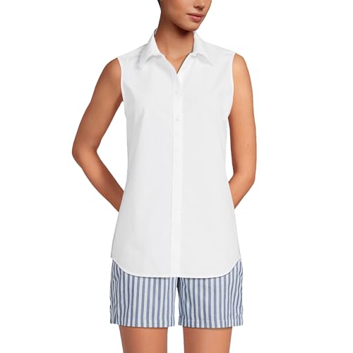 Lands' End Women's Sleeveless No Iron Shirt
