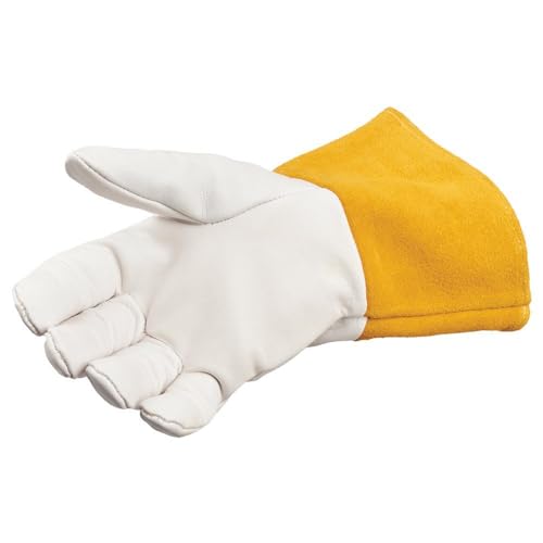 SAFEGEAR Medium Cowhide Leather Welding Gloves, 2 Pack