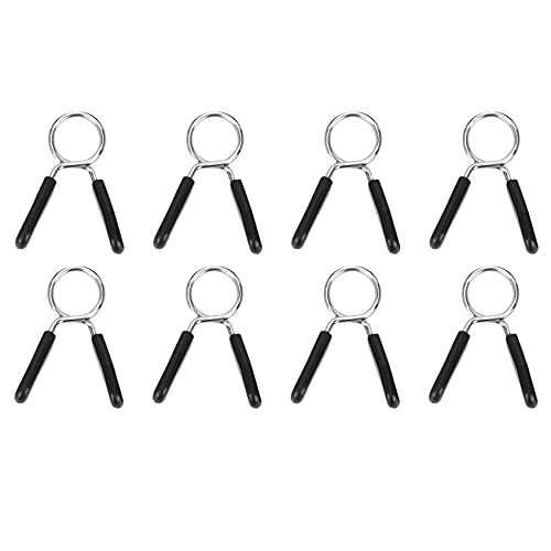 Tlily - Juego de 8 collares de mancuernas, ejercicio de barbell clip pinzas para barra de peso de...