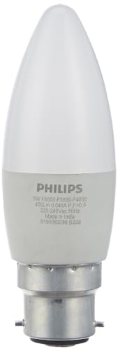 Image of PHILIPS LED Candle Bulb SceneSwitch 5W | 3 in 1 Cool Daylight Neutral White Warm White | B22 Bayonet Base | Dimmable Ambience Switch Light | For Decorative Fixtures and Chandeliers | Pack of 1