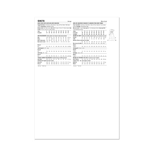 Simplicity SS9678K5 Misses' Dress with Sleeve and Length Variations K5 (8-10-12-14-16), Multicolour - Image 2