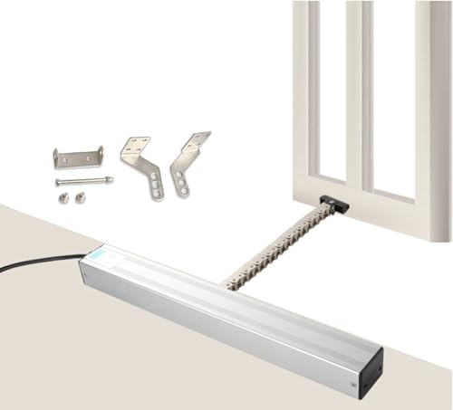 Motor eléctrico automático para abrir ventanas y tragaluces. Ideal para automatización del hogar, eficiencia energética y prácticas soluciones de ventilación.