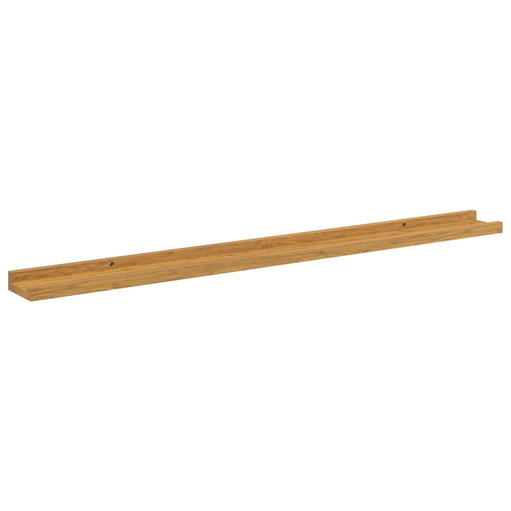 Regał ścienny, 2 szt., beżowy, z materiału drewnopochodnego, 100 x 9 x 3 cm, z modułową funkcjonalnością, nie zajmuje dużo miejsca, do salonu, sypialni, biura, uniwersalna półka ścienna do