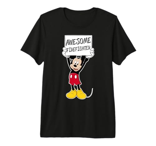 T-shirt Mickey Mouse Pompier en coton premium respirant au quotidien