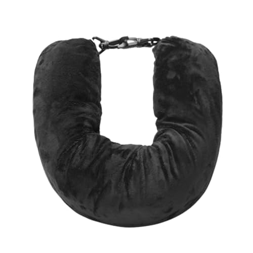 ネックピロー 持ち運び コンパクト、飛行機用の U 字型トラベルネックピロー 、チューブ枕飛行機用の服を詰めるポータブル枕旅行収納袋、洗えるカバー 収納ポーチ付き、首腰サポート用の軽量ポータブルスリーパーホールドピロー