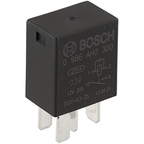 Bosch 12V 20A Mini Relay, 4 Pin Cover