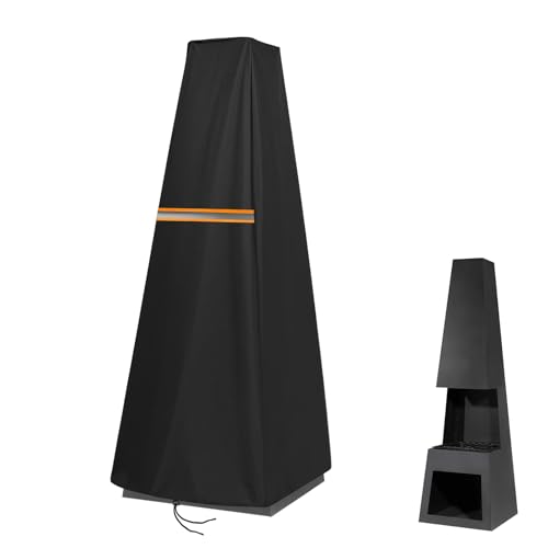 Chiminea Cover Heavy Duty Waterproof Patio Heater Covers-54x54x149cm