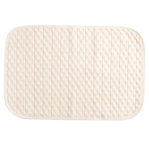 WATIIFUFU 尿パッド ベビーおむつパッド 新生児おむつ パッドライナーの交換 のおむつ替えマット ベビー便器パッド 洗えるおむつ替えパッド 防水着替えパッド カラーコットン Beige