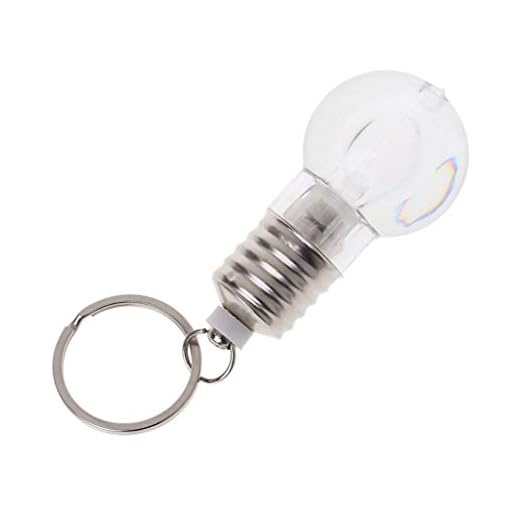 BANGNA Mini ändra färg kreativ LED-lampa glödlampa lampa nyckelring nattlampa