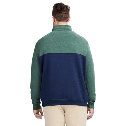 IZOD Men's Big and Tall Advantage Performance Quarter Zip Fleece Pullover Sweatshirt2