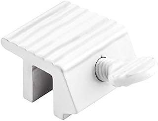Defender Security U 9802 Sliding Window Lock, 1/4 inch, Extruded Aluminum, White Painted Finish (2-pack)