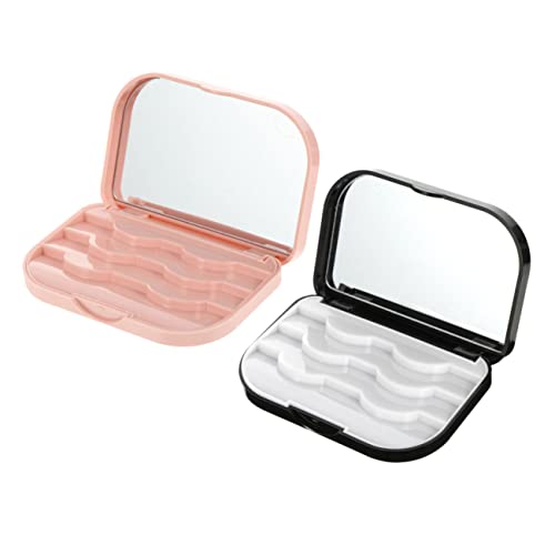 IWOWHERO 2個けまげ収納ボックス 約収納可能 人工まげオーガナイザー 軽量 持ち運び便利 化粧品オーガナイザー