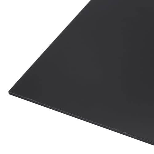 Image of 24 inch x 6 inch x 1 /8 inch HDPE Plastic Sheet, High Density Polyethylene Sheet Cutting Board Black Solid Block, [for DIY, Home Floor]
