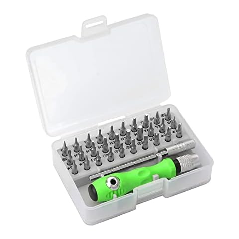Mini Screwdriver Set, 32 in 1 Precision Screw Driver Sets Small Torx Star Screwdriver Repair Tool Kit for Small Appliances and Electronics, PC Laptop Tablet Mobile Phone Watch Glasses etc Cover