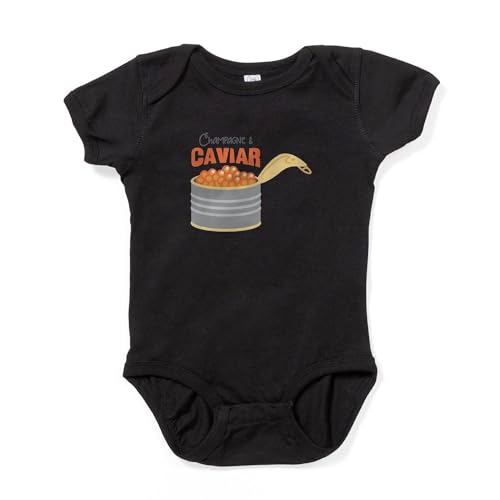 CafePress Champagne Caviar Cute Infant Bodysuit Baby Romper Dark