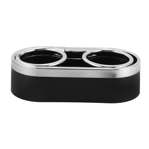 Portavasos doble para carro SHOWERORO plástico negro miniatura 1