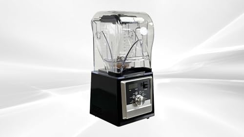 Commercial Soundproof Blender, 2000ml BPA-Free Jar, 1400W Motor, LED Display, 6 Functions, Black HS-211D ETL