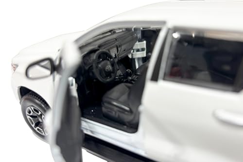 Modelo Toyota Hilux Double Cab Pickup 1:27 Blanco miniatura 6