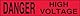 Accuform MPT25 Plastic Barricade/Perimeter Tape, LegendDanger HIGH Voltage, 3 Width x 1000-ft Length x 3-mil Thickness, Black on Red