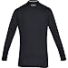 Under Armour Men's ColdGear Armour Fitted Mock Long-Sleeve T-Shirt , Black (001)/Steel , X-Large