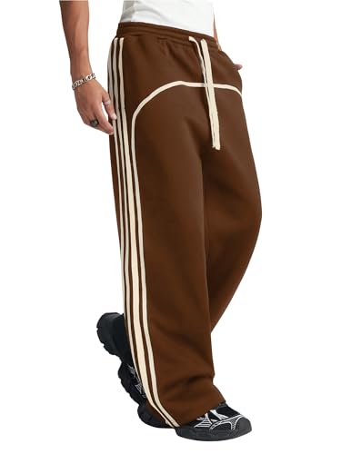 Image of Maniac || Mens || Side Stripe || Cotton || Baggy Fit || Trackpant
