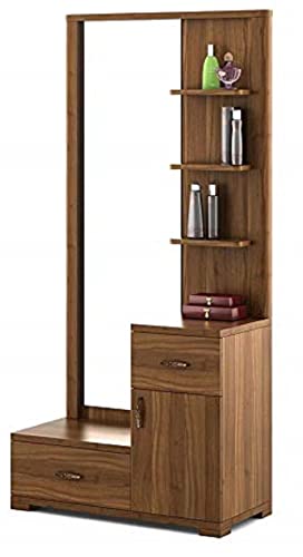 Image of MAMTA DECORATION Engineered Wood Dressing Table with Storage for Bedroom Living Room Wooden Vanity Tables (Brown)