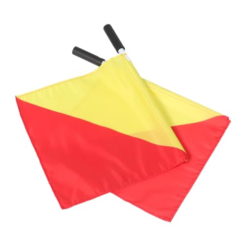 WEKADRIN 2pcs Signal Vibrant Racing Conducting Flags for Safety and Performance Drills Lightweight and Easy to Transport for Training Activities
