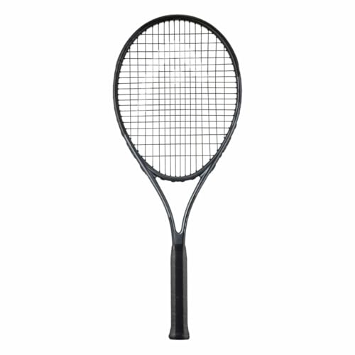 Image of HEAD Geo Speed Adult Tennis Racquet - Pre-Strung 27.5 Inch Extended Graphite Composite Tennis Racket with Geo Power Technology, 105 Sq in Head, Light Balance, Black /White (Grip Size - SC30)