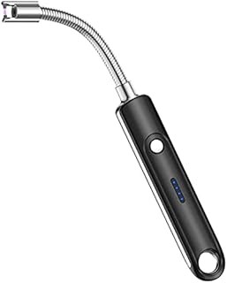 Candle Lighter, Electronic Lighter USB Rechargeable Arc Lighter with Battery Indicator for Home Kitchen, Stove, Candles, Outdoors BBQ, Camping