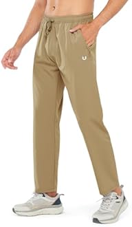 NORTHYARD Men's Athletic Pants Running Workout Joggers Lightweight Gym Jogging Track Casual Sweatpants with Zipper Pockets