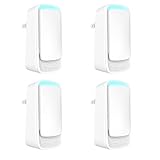 Plug In Air Ionizers - Negative Ion Technology Air Purifier - Quiet Operation Air Freshener for Home, Bedroom, Office, Garage Room - Portable Air Purifiers Odor,Pets Smell - Air Cleaner White (4 Pack）