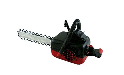 Miniature en métal rouge de tronçonneuse pour abri de jardin de poupées 8603