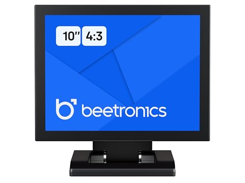 Image of Beetronics 10 Inch Full HD IPS Monitor - Professional Industrial-Grade Display | HDMI, VGA, BNC, RCA Inputs | Durable Metal Housing, Matte Screen, 4:3 Aspect Ratio, Wide Viewing Angle - 10VG7M