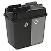 URBNLIVING 60L Duo Kitchen Bin Waste Garbage Can 2 Compartments With Bas Connectors (Black/Grey) #4