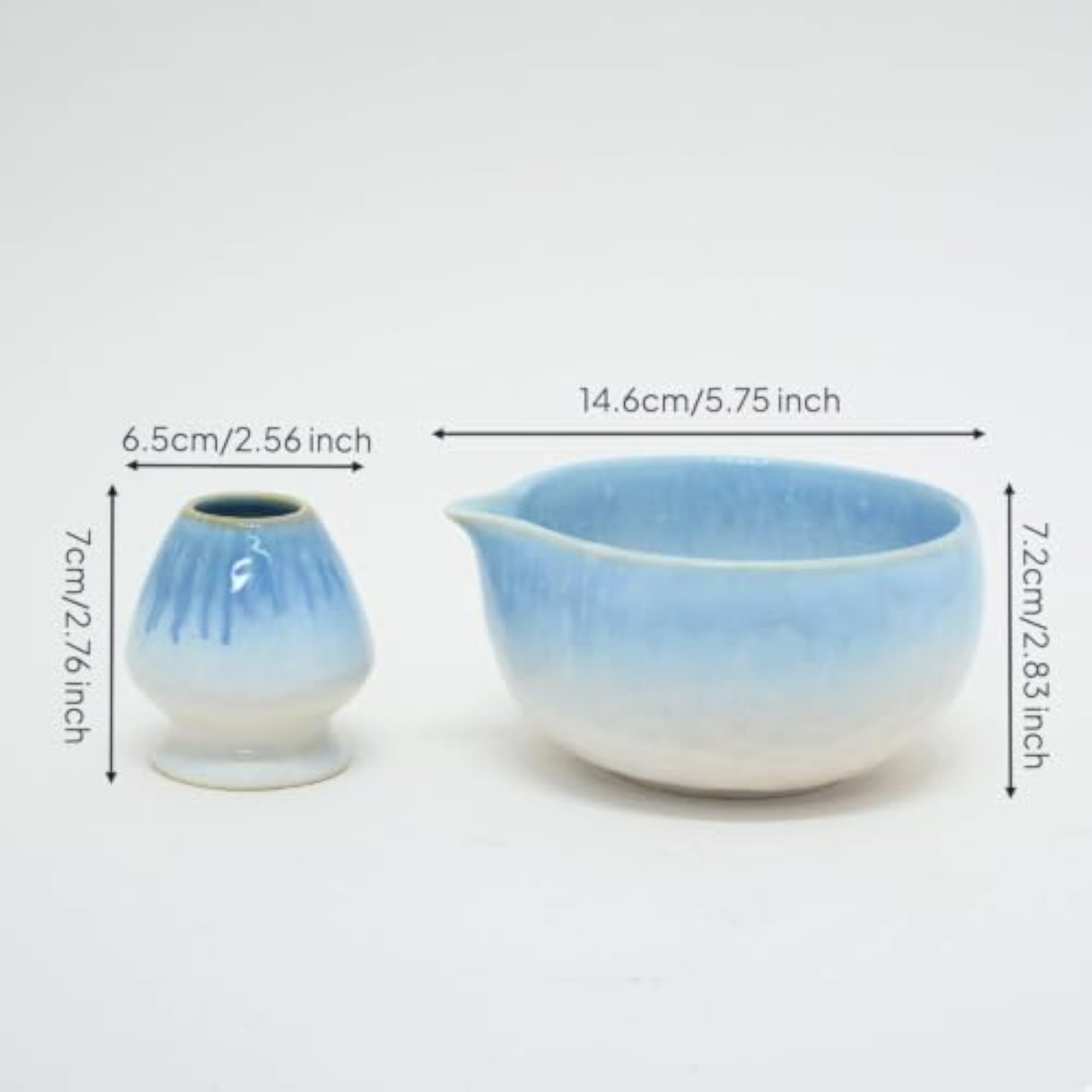 Hammered Texture Matcha Whisk and Bowl Set