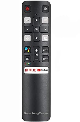 New RC802V Voice Command Smart Remote Compatible for All Android 4K UHD TCL Smart Televisions.