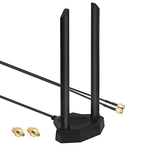 Nelawya 4G LTE Antenne SMA TS9 Stecker 8 dBi Omnidirektionale Netzwerkantenne mit 2 m Kabel Magnetfuß für Drahtlosen Mobilen Industrierouter Netgear Huawei ZTE Cellular Gateway Modem