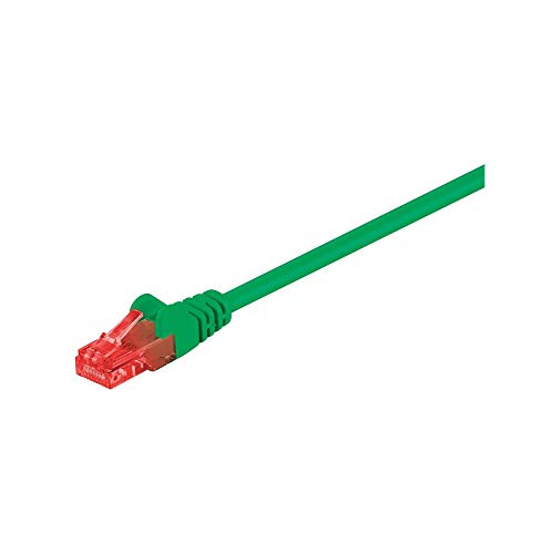Goobay 95592 CAT 6 Cavo Patch di Rete, U/UTP, Verde, 1.5m Lunghezza