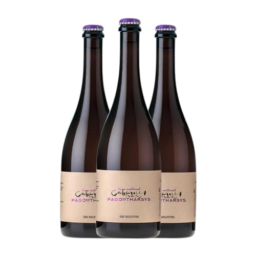Pago de Tharsys Natural sin Sulfitos Cabernet Franc Utiel-Requena 75 cl Vino tinto (Caja de 3 Botellas de 75 cl)