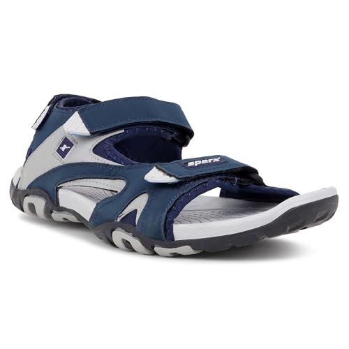 Image of SPARX mens SS 453 | Latest, Daily Use, Stylish Floaters | Grey Sport Sandal - 10 UK (SS 453)