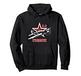 Questa maglia presenta il leggendario aereo da combattimento Ilyushin IL-2 Sturmovik russo della seconda guerra mondiale con un segno zodiacale russo in difficoltà dell'Armata Rossa. Una splendida maglietta Ilyushin Russia Warbird della seconda guerra mondiale e un ottimo regalo per tutti gli amanti degli uccelli da guerra, dell'aviazione o dell'aereo.