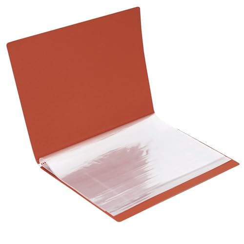 Image of TULMAN 20 Pockets Bound A3 Size Presentation Display Book Portfolio File Binders with Plastic Clear Sleeves Document Organizer for Music Sheets Artwork Drawing for School Office - (Color May Vary)