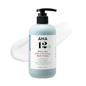 [VILLAGE11FACTORY] AHA BODY LOTION GLYCOLIC ACID AHA 12% (300 g) Korean Skincare – Peeling-Körperlotion – 7 Arten von Hyaluronsäure und Centella Asiatica für glatte, hydratisierte und strahlende Haut
