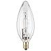 Westinghouse Lighting 4029 40-Watt, B11 Halogen Ceiling Fan Bulb, Candelabra Base, Clear, 2-Pack