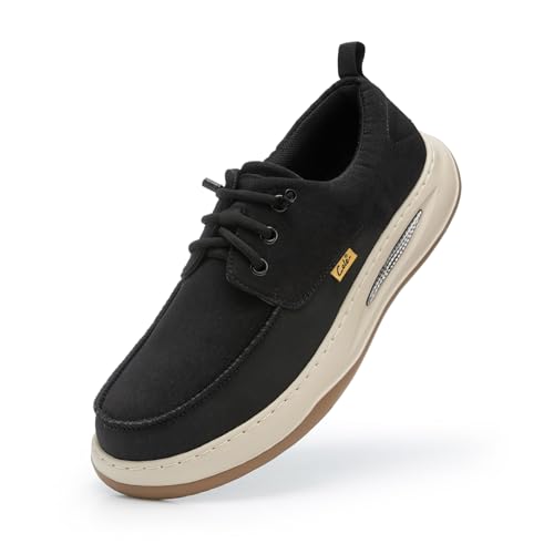Image of CELE Mens Slip On Casual Dress Shoes Wide Walking Sneakers Orthopedic Boat Loafers with Arch Support Comfortable Lightweight Non Slip