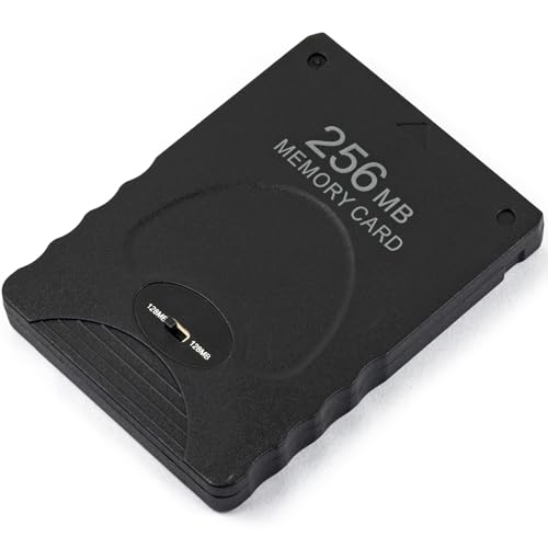 Image of whiteeeen 2pcs 256MB Memory Card for PS2 PlayStation 2, High Speed Game Memory Card
