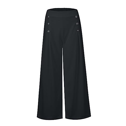 Womens Wide Leg Pants High Waisted Slacks Teacher Dress Pants Business Casual Office Work Pants Trousers with Pocket3