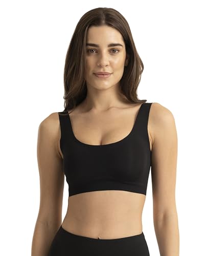 Image of Jockey 1840 Women Wirefree Padded Microfiber Elastane Full Coverage Bonded Tech Lounge Bra