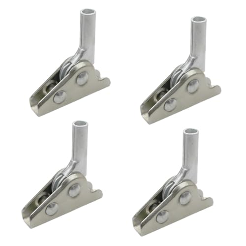 VILLCASE Furniture Support Hardware 4pcs Folding Hinge for Beach Chair Locking Hinge for Sofa